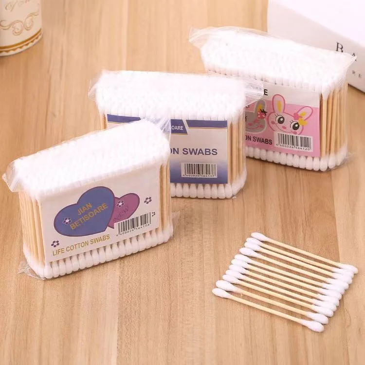 
Disposable Cotton Swab Lint Free Micro Brushes Wood Cotton Buds Swabs Ear Clean Stick Eyelash Extension Glue Removing Tool 