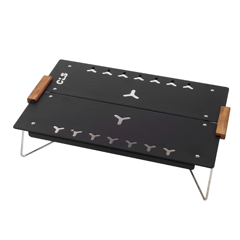Outdoor Single Folding Table Mountain Hiking Camping Portable Table Aluminum Alloy Folding Mountain Picnic Table