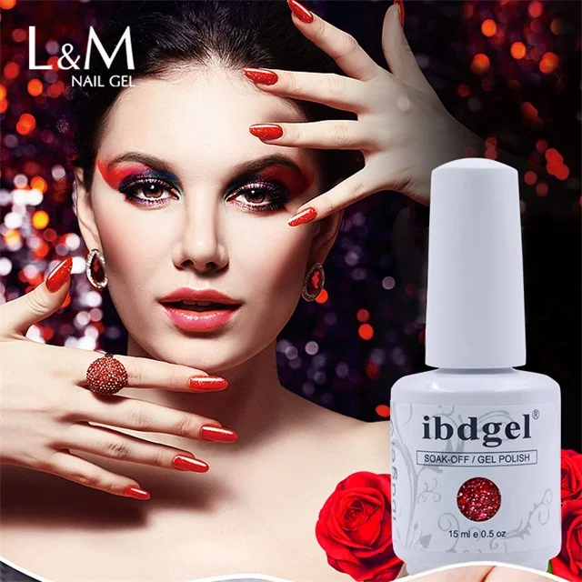 OEM polish Polish gel beauty products for nail supplies gel nail set Demonic red series 18 colors
