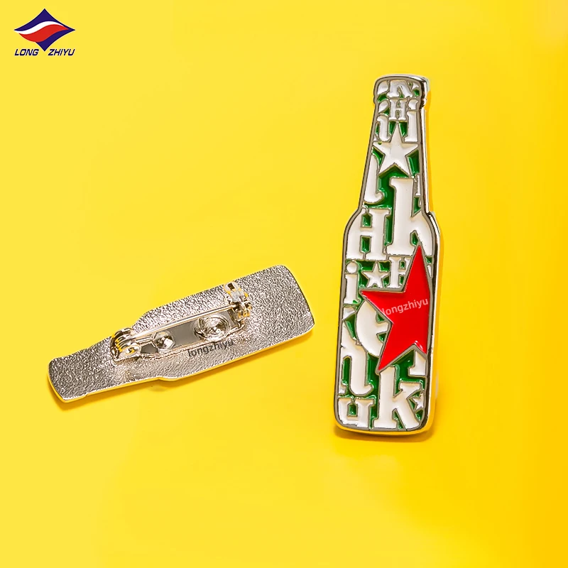 Longzhiyu 15 Years Factory Custom Logo Soft Enamel Pin Delicate Metal Lapel Pin Badges for Decorations