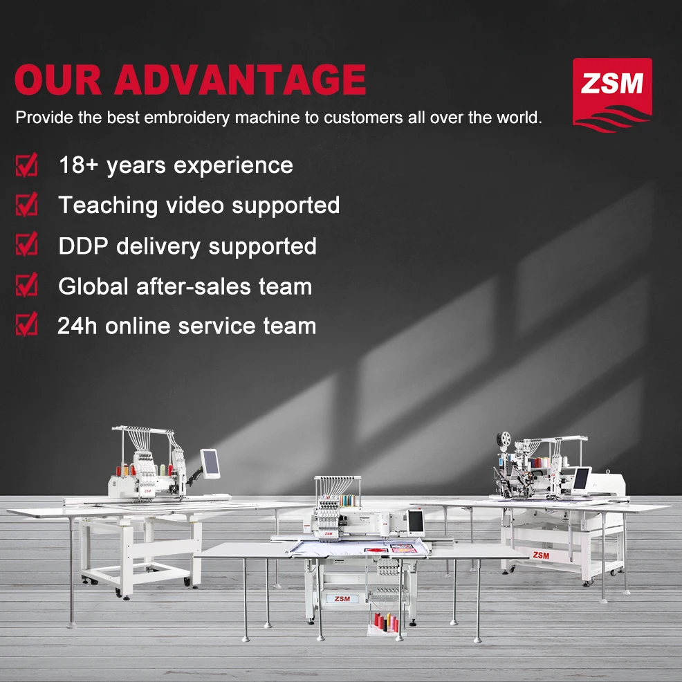 servo motor high speed mix flat chenille embroidery machine