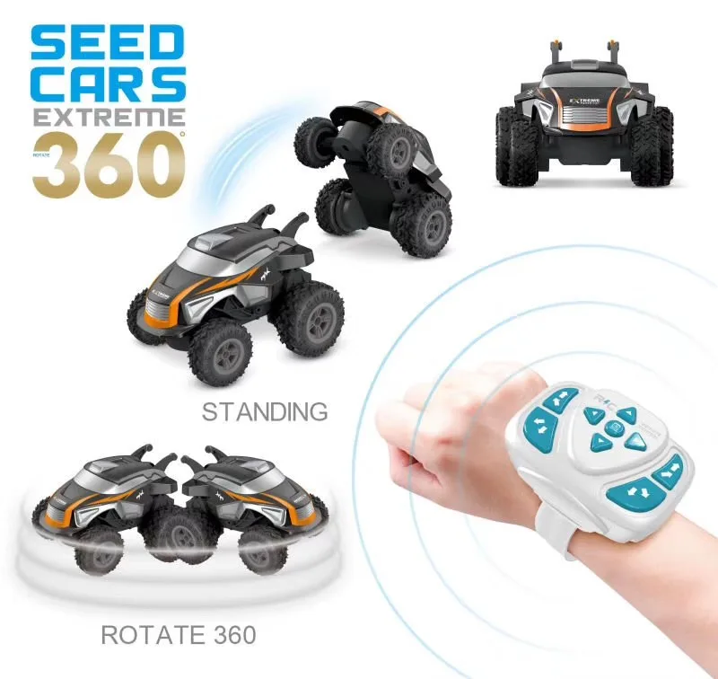 New 2.4G Radio Control Dump Truck Small Car Customization Remote Control 360 Rotate Toy Car For Kids Boy