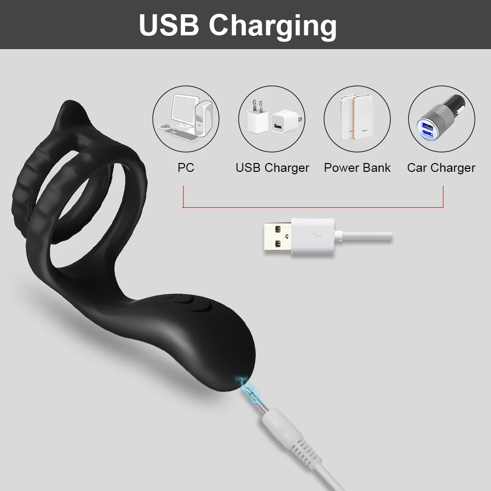 Silicone Cock/ Penis Rings for Erection Enhancing, Long Lasting Stronger Stretchy Adult Sex Toys for Men or Couples