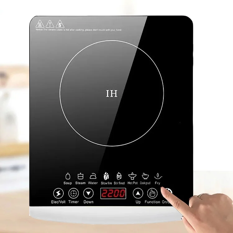 Solar DC 12V/24V Battery Powered Electric Induction Cooker