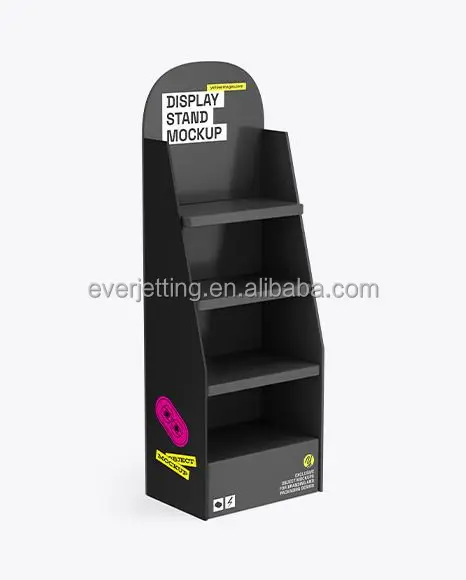 Factory Wholesale Fire Retardant PVC Floor Pop Display Stand Shelf for Promotion