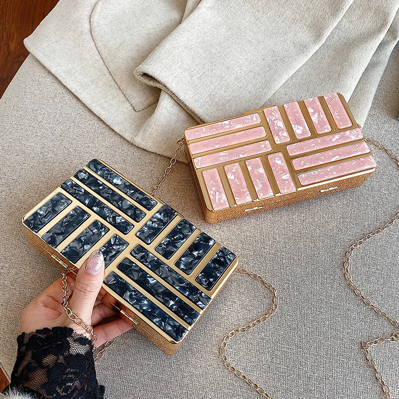 Luxury Women Shoulder Bag Acrylic Evening Bag Clutch For Wedding Party Ladies Handbag And Purses Messenger Bag