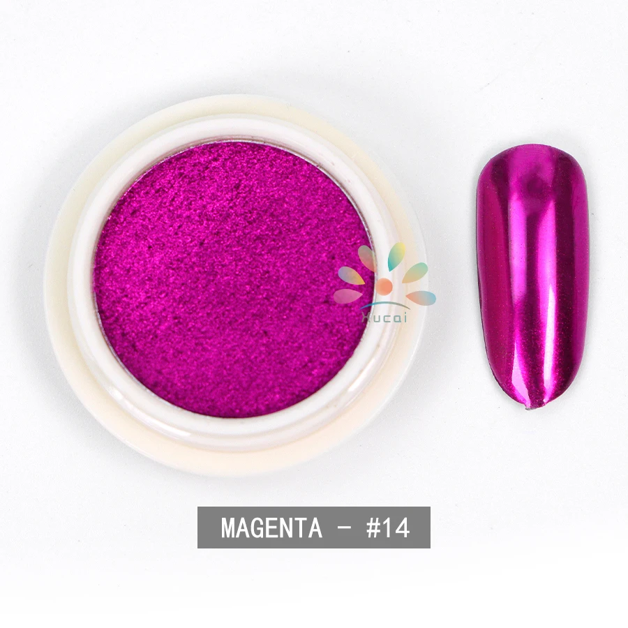 New Design Wholesale Mirror Effect Nail Powder Mermaid Neon Nail Dust Nail Art Pearl Pigment Chrome Magic Mirror Powder