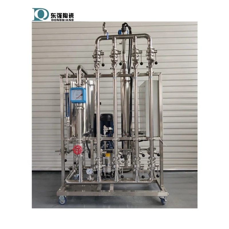 
microfiltration ultrafiltration ceramic membrane filter for beer yeast clarification in beer brewery 