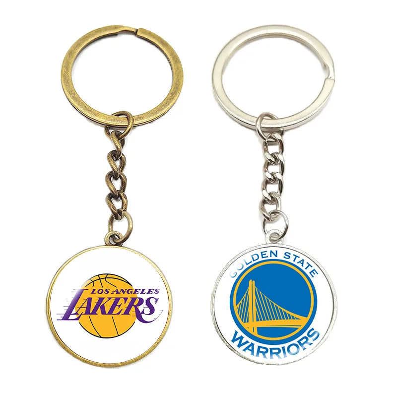 Custom Metal NBA Basketball Keychain Sports Souvenir Key Ring Promotional Gift Key Chain