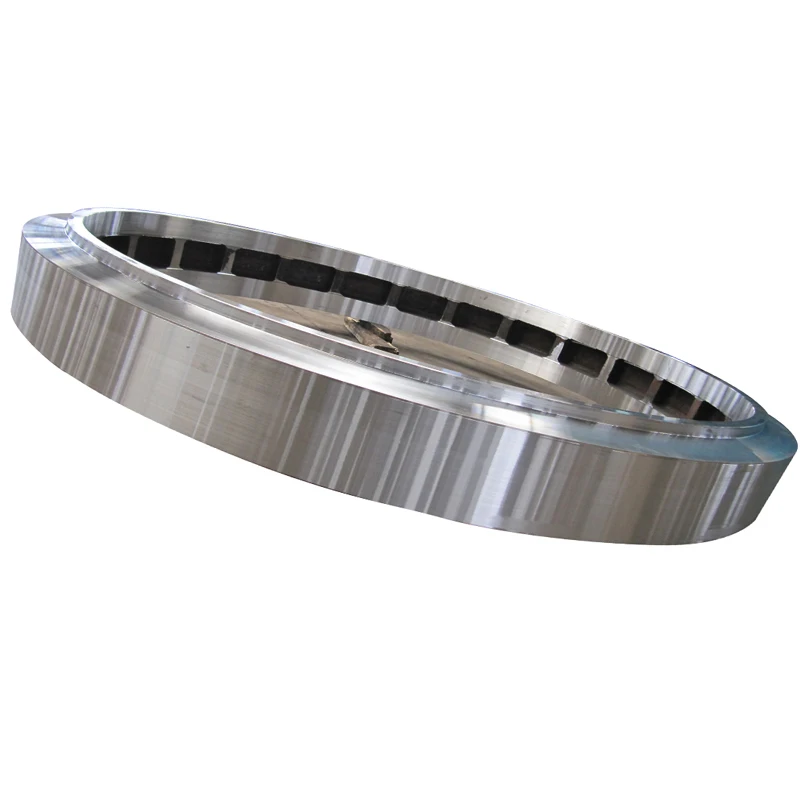 Cement Plant Large Forging Rotary Kiln Tyre Riding Ring Rolling Ring