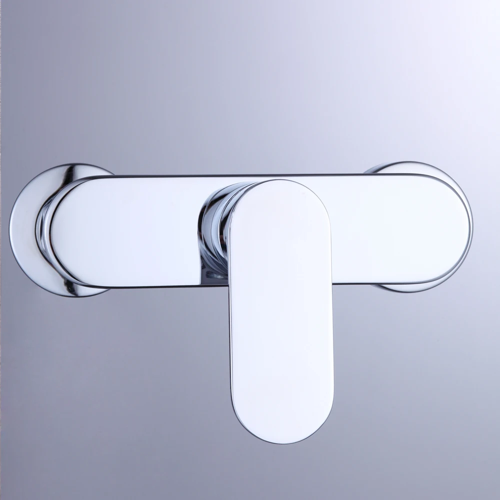 
Luxury bathroom shower set brass faucet single handle wall mounted chrome water mixers taps 