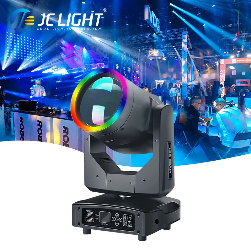 Led 300W Beam Moving Head 13Colors 17 Gobos Dmx Control Beam Spot Moving Head Light With Rgb Ring For Dj Disco Stage