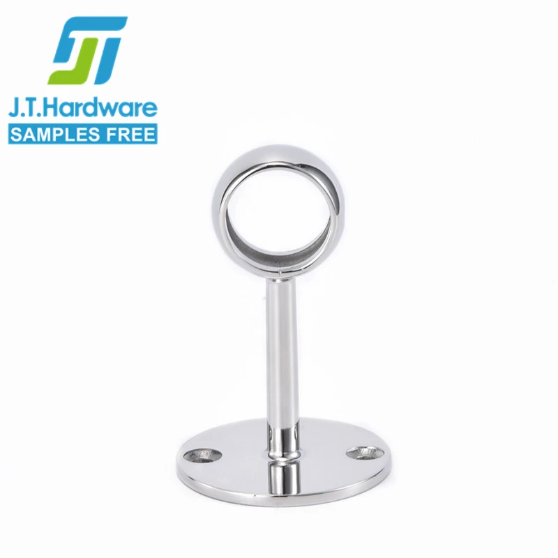 Factory direct sale stainless steel 304 316 2205 straight wall mounted center bracket for railing