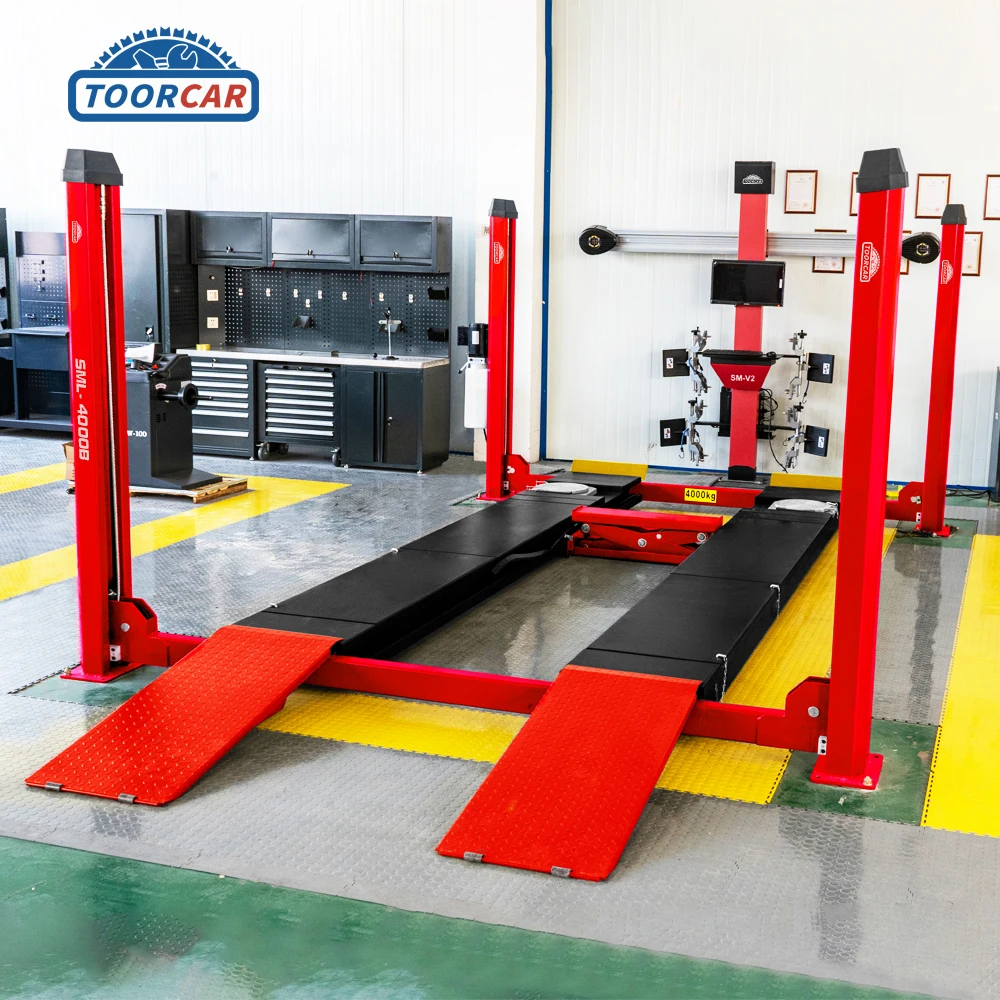 Sunmo Factory price Hydraulic Workshop 4 Post Garage equipment /Vehicle Hoist/Car Lift Bridge 4000KGS