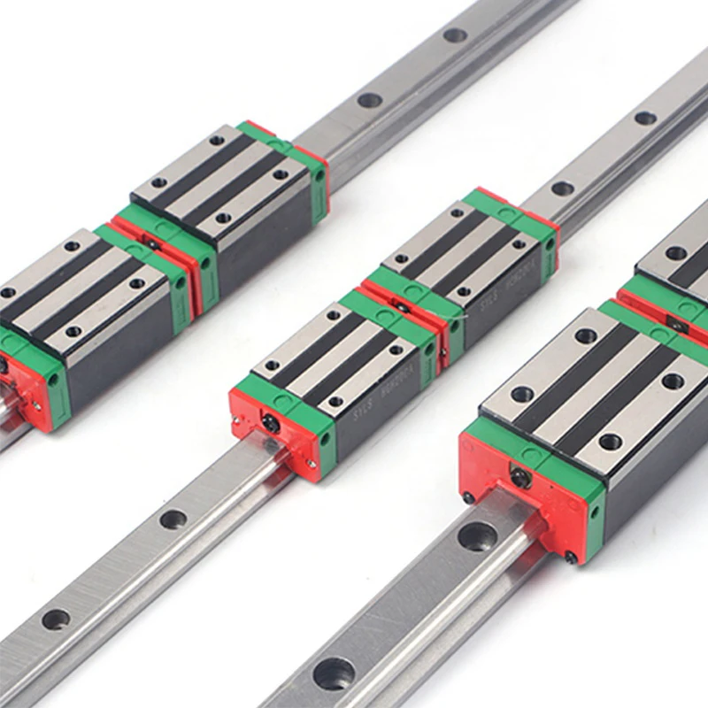 China Factory 15mm width linear guide rail with slide block no flange HGR15