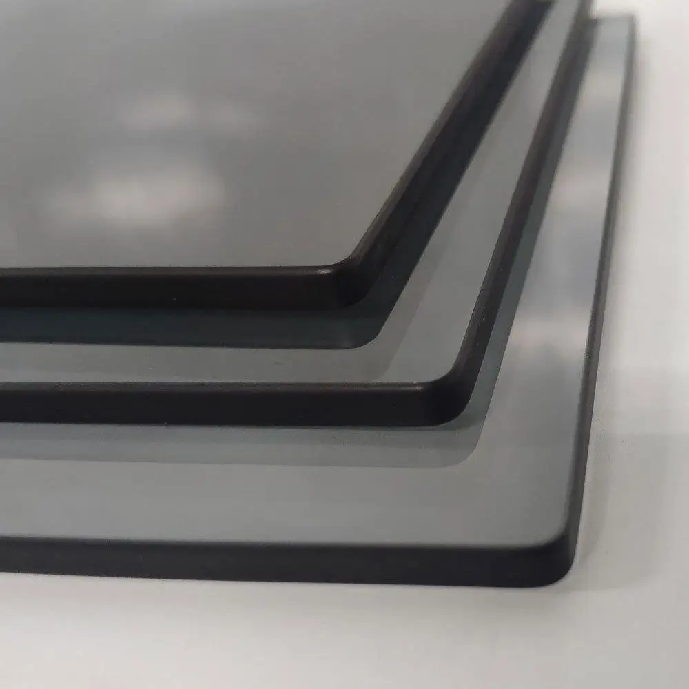 China Manufacture Quality custom-Made protector clear tinted black grey rawRaw 4ft x 8ft plain glass sheets for auto sunroof