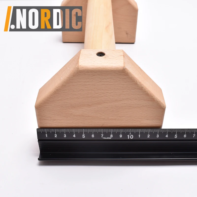 Wood Parallettes Bars Dip Stands or Push Up Stand for Crossfit and Gymnastics with Anti-slip Rubber Feet