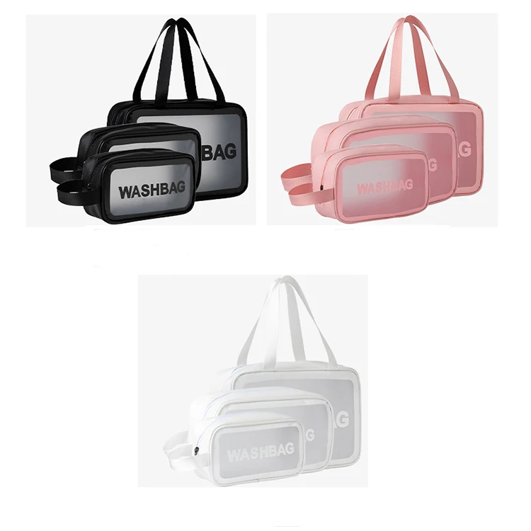 Clear Pvc Travel Wash Bag Toiletry Waterproof Plastic Cosmetic Makeup Bag