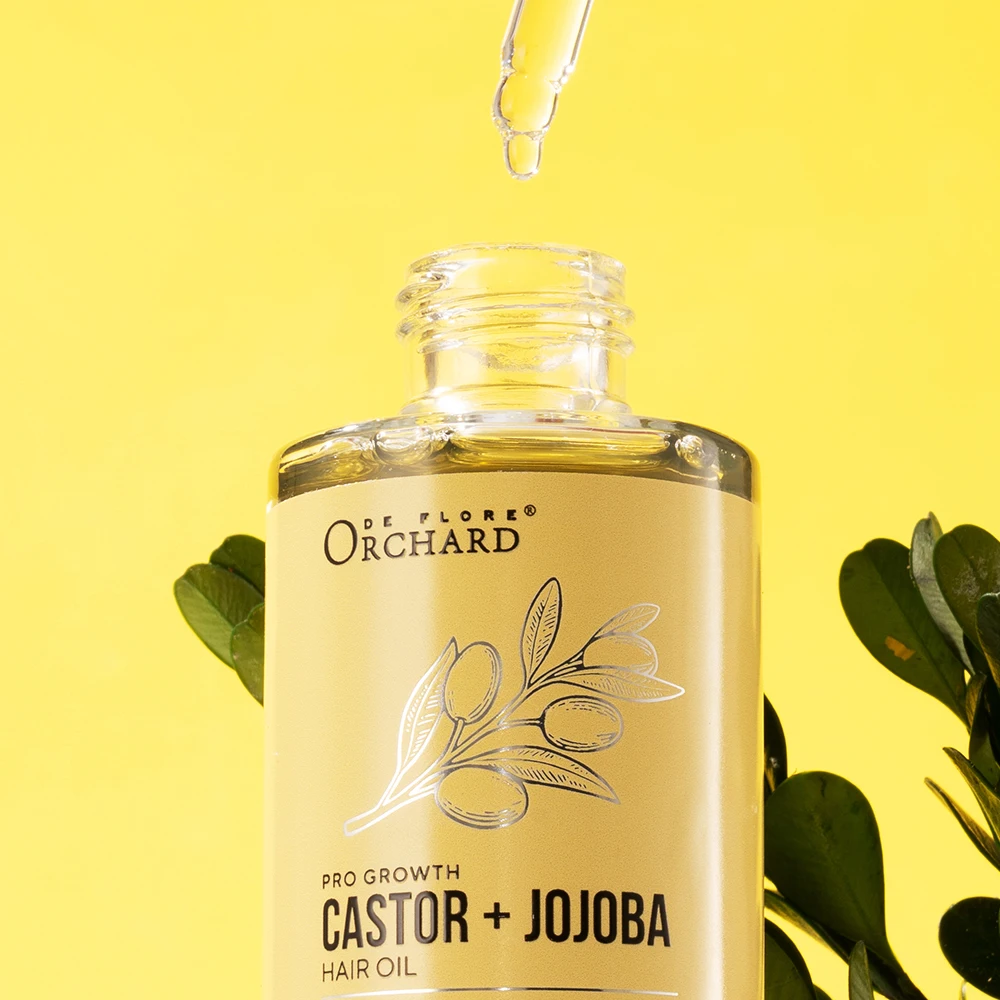 Customized Private label Hair Nourishing Hydrating Pro Growth Castor+Jojoba Hair Oil