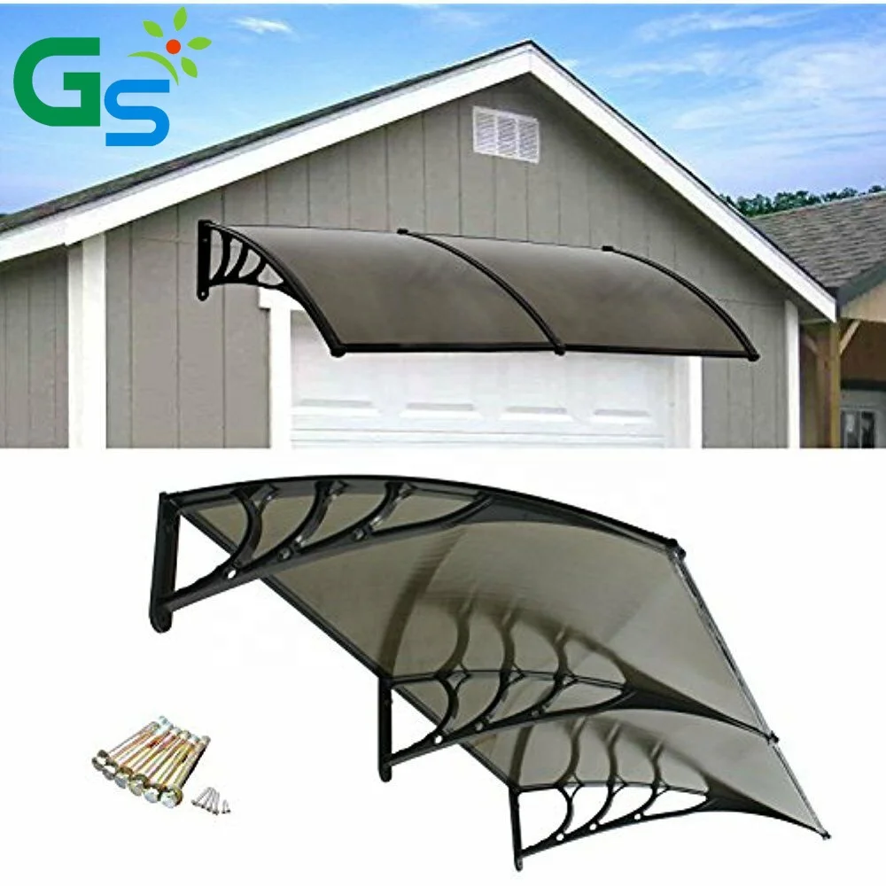 5.5Mm Pc Hollow Sheet Plastic Frame Bracket Polycarbonate Awning Canopy for Outdoor Awnings