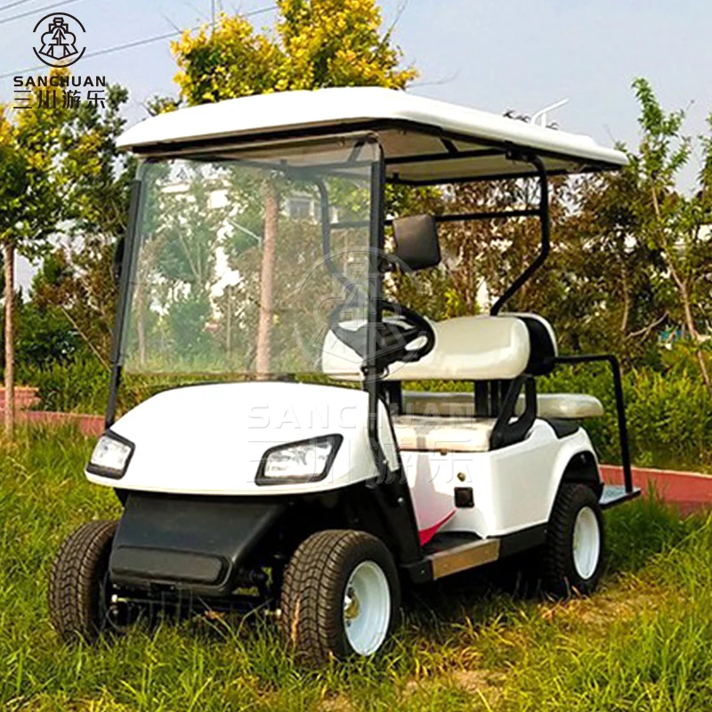 Chinese Factory 4 Seater Sightseeing Bus Tourist Golf Cart Electric Car With CE Certificate
