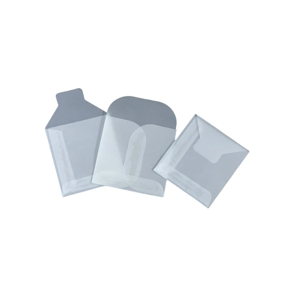 Factory sale custom small translucent paper envelope 110gsm square flat jewelry packaging paper bag
