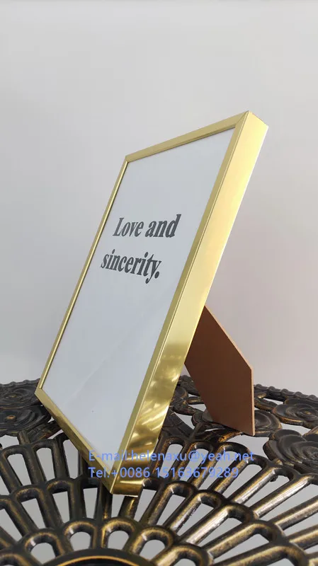 High quality Brilliant aluminium photo frame a1 a2 a3 a4 black white picture frame aluminum large picture frame