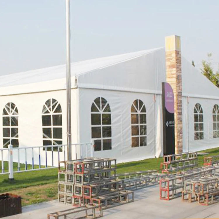 White Trade Show Tents in Various Sizes 10X15 12X20 15X20 20X30 30X40 Canopy Marquees for Events Parties Weddings