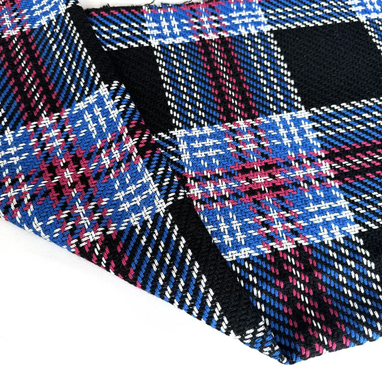 School uniform material fabric red checkered yarn dyed check plaid tartan fabric for school uniforms
