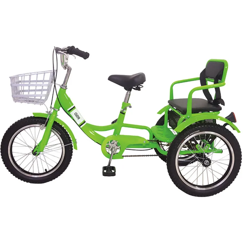 J triciclo de bicicleta carga cubierto familiar para adulto carga bicicletas para 2 adultos