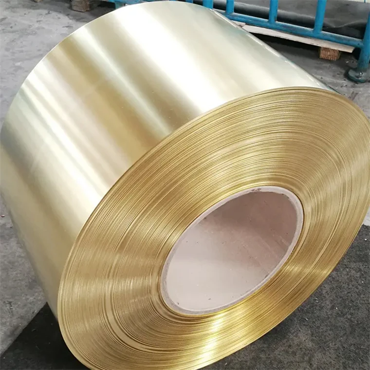 Brass foil Strip Brass Copper coil 1 -1220mm Width and 0.01mm - 200mm Thickness Rolled brass strip coil