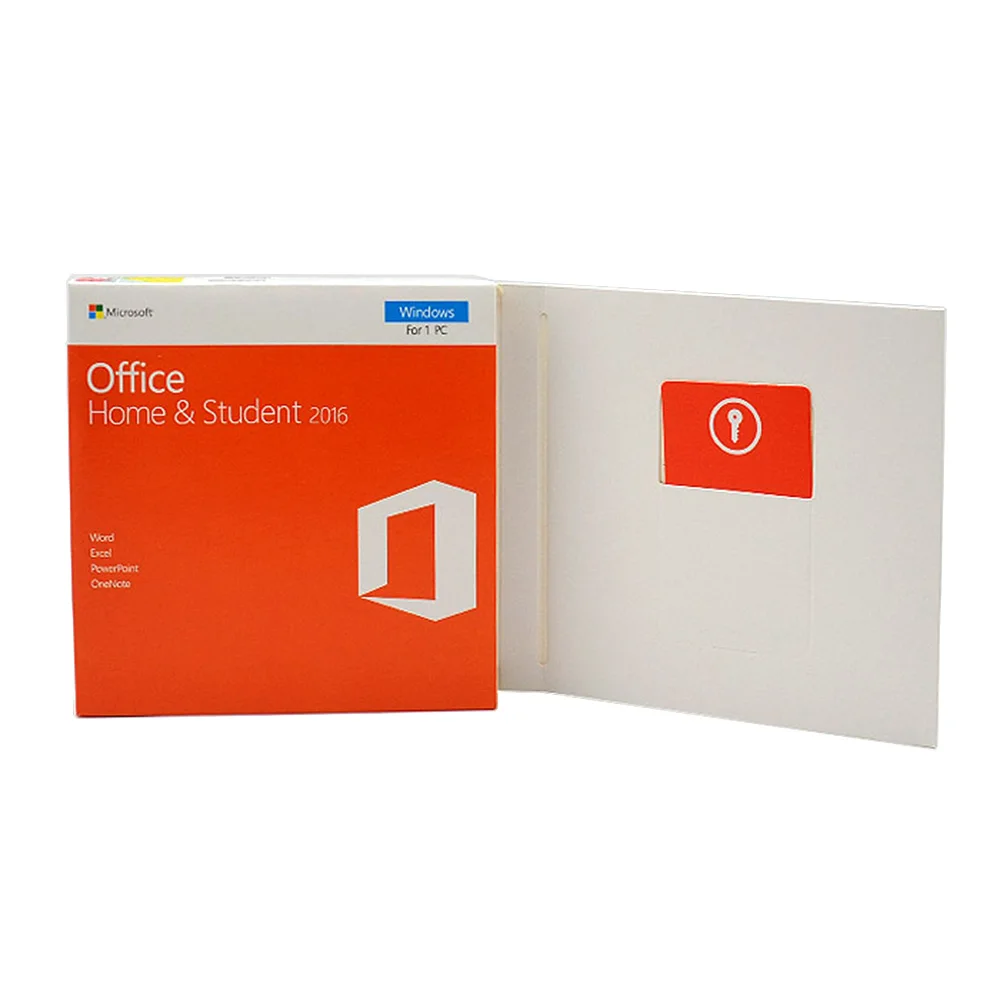Original office Home and Business 2016 Retail Box DVD COA Key for Office applicaton software Download and Activation