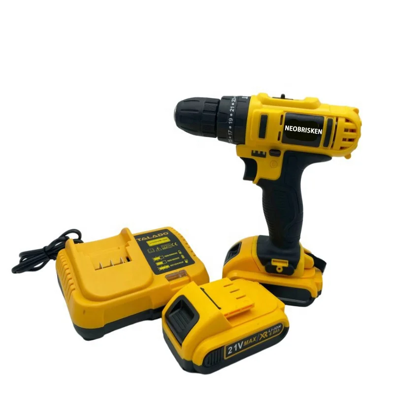 NEOBRISKEN Cordless handheld DIY electric drill set, multi-purpose variable speed lithium electric drill