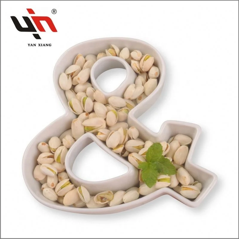 Factory Price Ceramic A To Z White Ceramic Heart Shape Letter Dish Ceramic Snack Serving Dish Dinner Set For Party