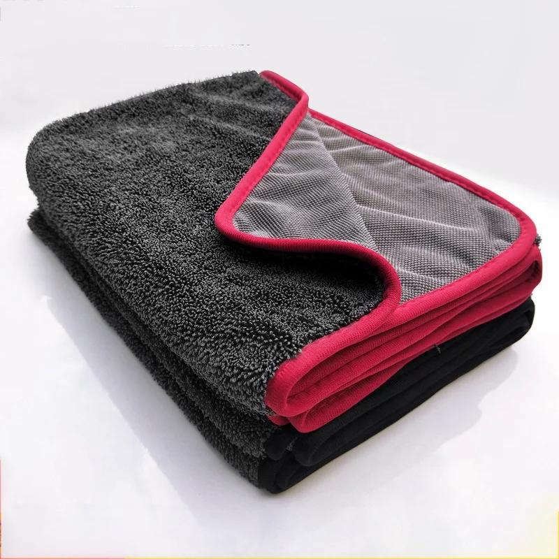 wholesale 40 x 40 cm 600 GSM longer fiber car wash microfiber towel car cleaner  seat towel