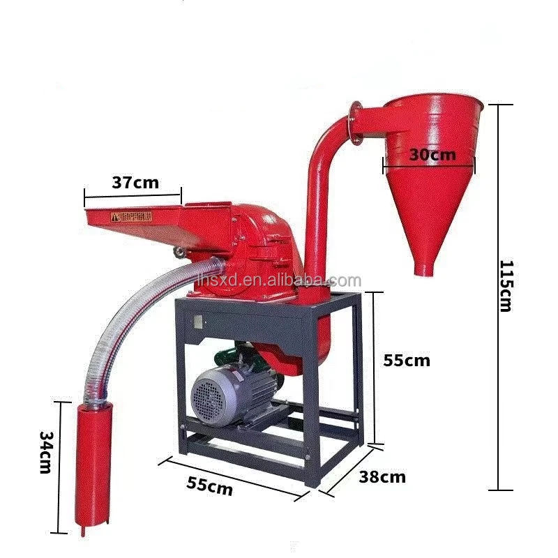 Corn grinder maize milling machine/Hammer mill crusher machine for animal feed/Grain flour mill machinery corn grinding machine