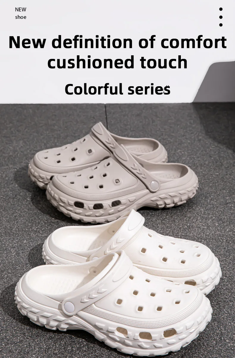 Unisex Adult EVA Injected Garden Clogs Shoes Breathable Adult Summer Slipper Women Mules Summer Hot Garden Shoes with Rainbow