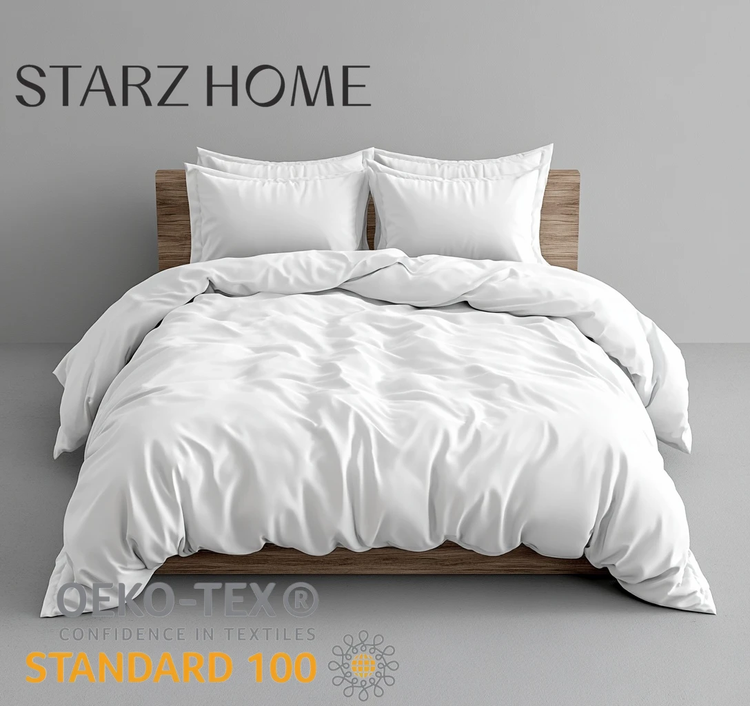 STARZ HOME Bespoke Hotel Bedding: Customizable 5-Star Linen Duvet Cover Set - A Touch of Sofitel Hotel Elegance