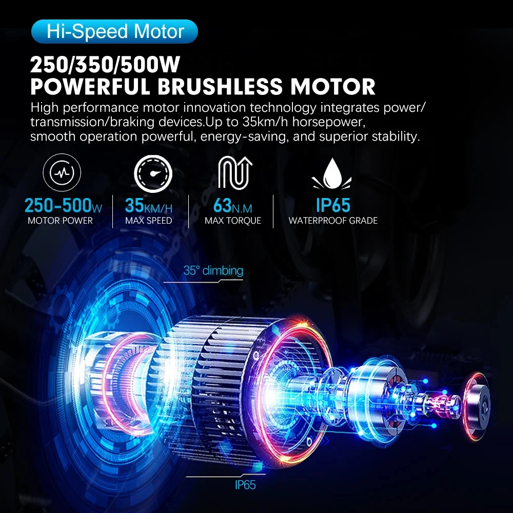 Electric Bike Conversion Kit 36V48V 250W 350W 500W Brushless Rear Hub Wheel Motor Kit For Electric Scooter Parts 16-29inch 700C