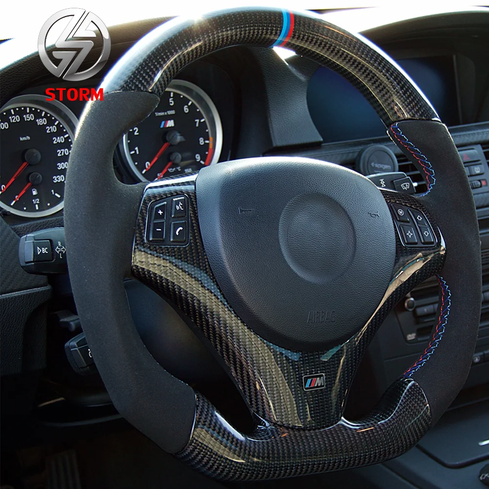 Рулевое колесо из углеродного волокна для Bmw f10 f30 e90 e46 e60 e92 e91 e34 g90 x3 x6
