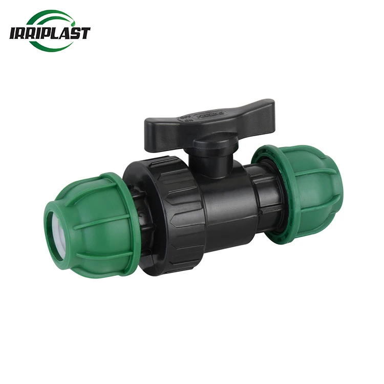 High Quality plastic compression fitting single union ball valve  irrigation for Agriculture systems