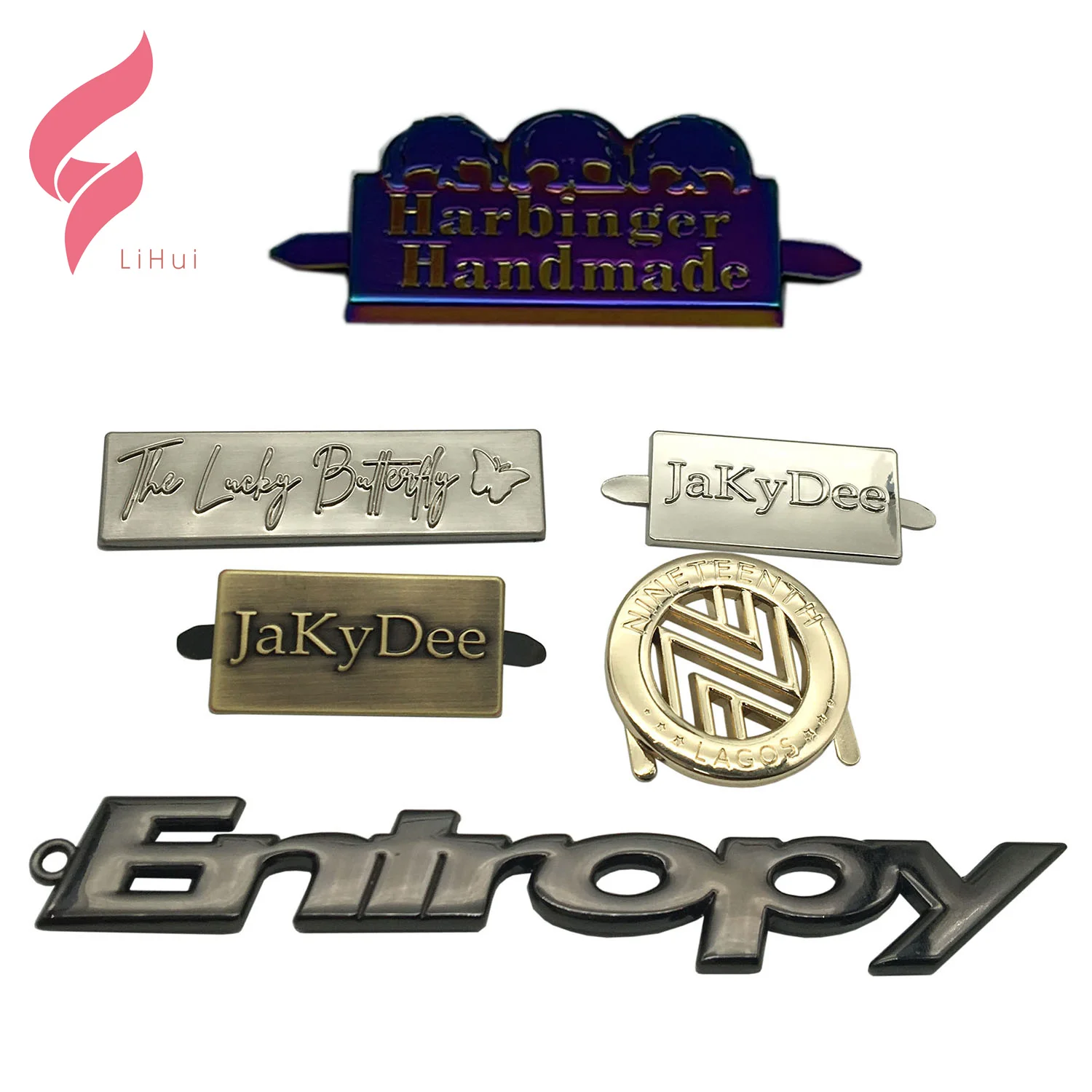 Индивидуальная этикетка с выгравированным брендом металлическим логотипом для джинсовой одежды шляпы сумочка