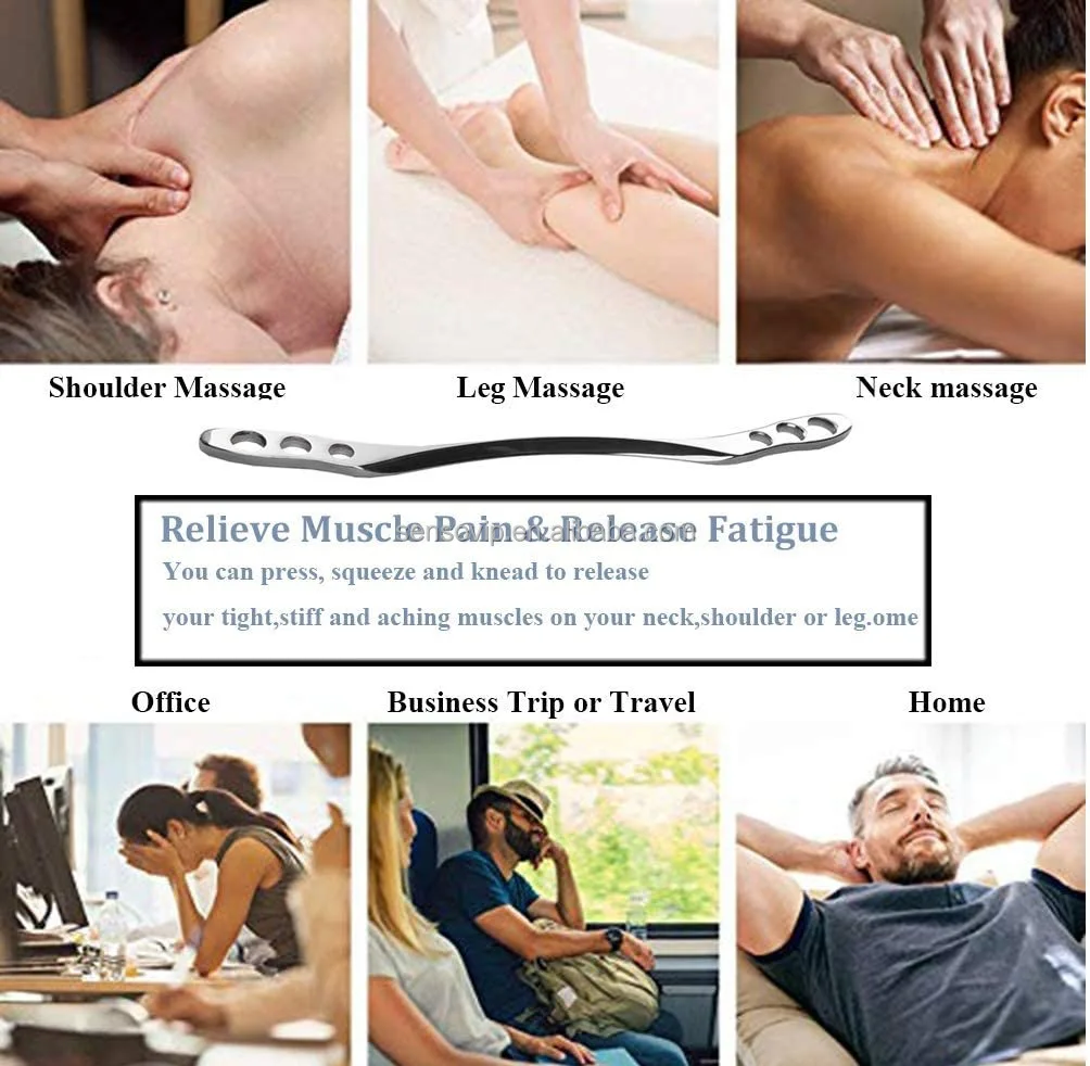 Factory Wholesale Massage Tool Iastm Tools Stainless Steel Gua Sha Scraping For Muscle Relax
