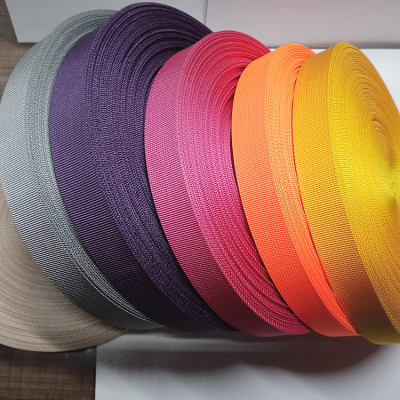 Wholesale cheaper price 3.8cm 5cm wide in stock multiple colors non slip nylon polyester webbing for pet supplies