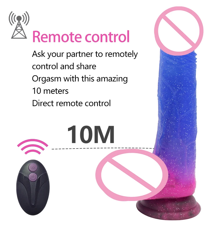Multi-point Stimulation Remote control Colorful Huge Dildo Sex Toys For Women Masturbation Men Penis Vagina Sex Product