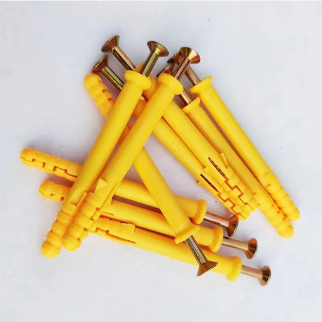 Fasteners Fish shape Plastic Expansion/Small Yellow Fish Plastic Expansion Anchor Wall Plug