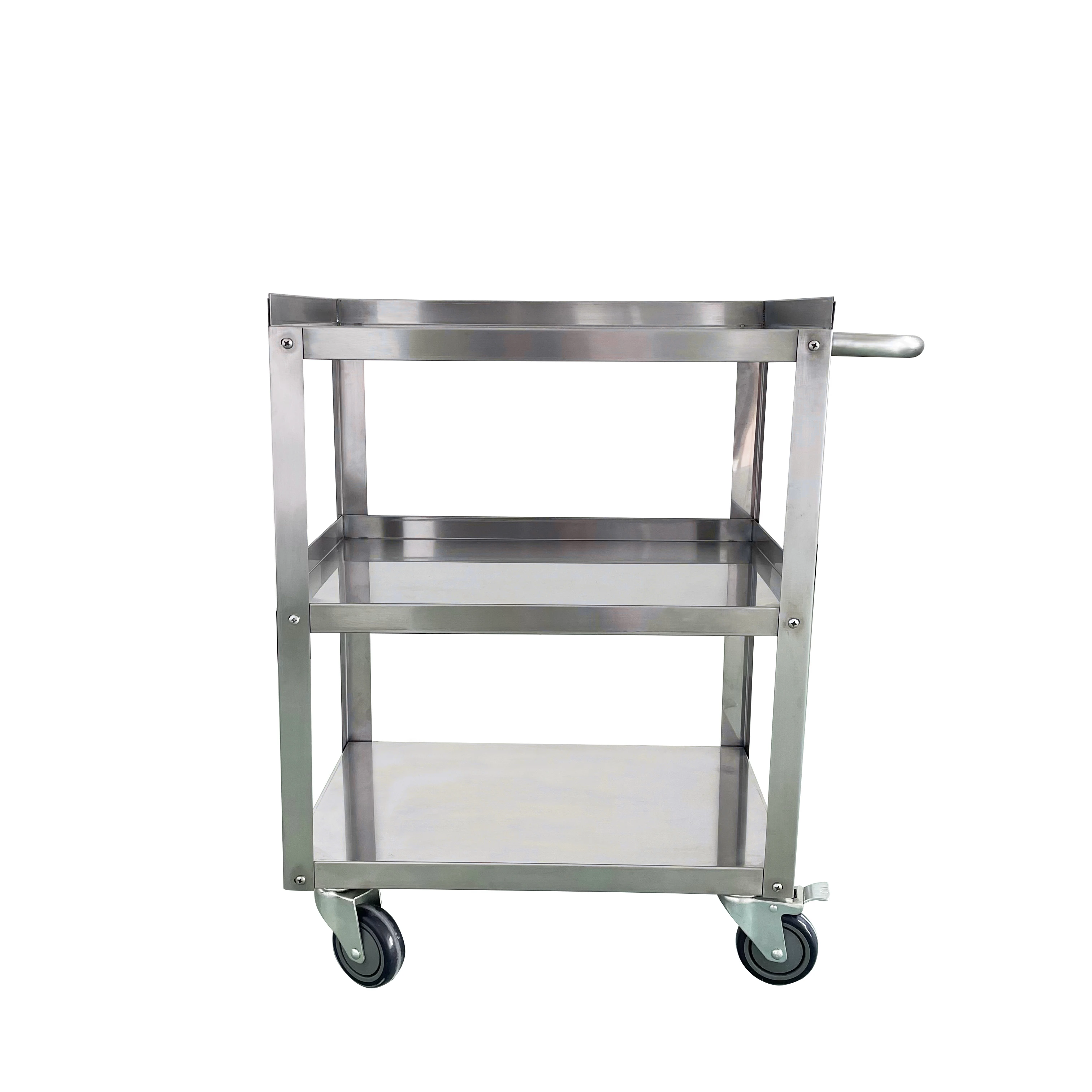 Jincheng High quality Food and Beverage metal heavy duty 3 Tiers Commercial Customised Kitchen Trolley Utility cart