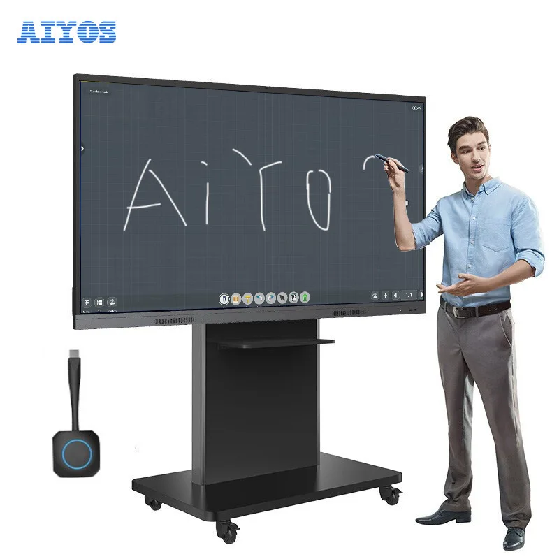 Smart Education Interactive Whiteboard Dual System Smart Digital Board Business Whiteboard For Company Meeting
