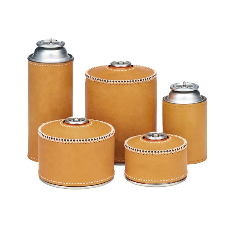 Handmade Vegetable Tanned Leather CB/OD Gas Tank Cover Leather Cover Outdoor Gas Tank Vintage Leather Gas Tank Cover