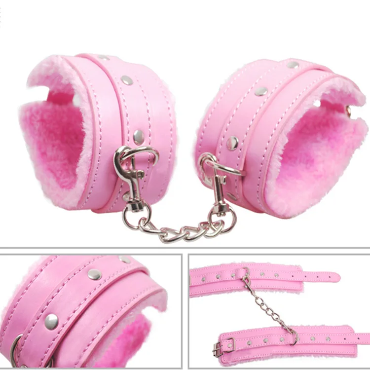 7 Pieces Adult Bdsm Bondage Kit Set Leather Bondage Sex Toy For Couple